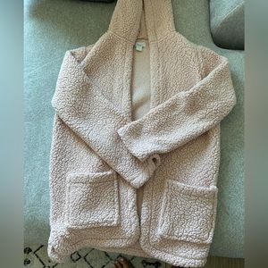 Fuzzy cardigan/ house coat